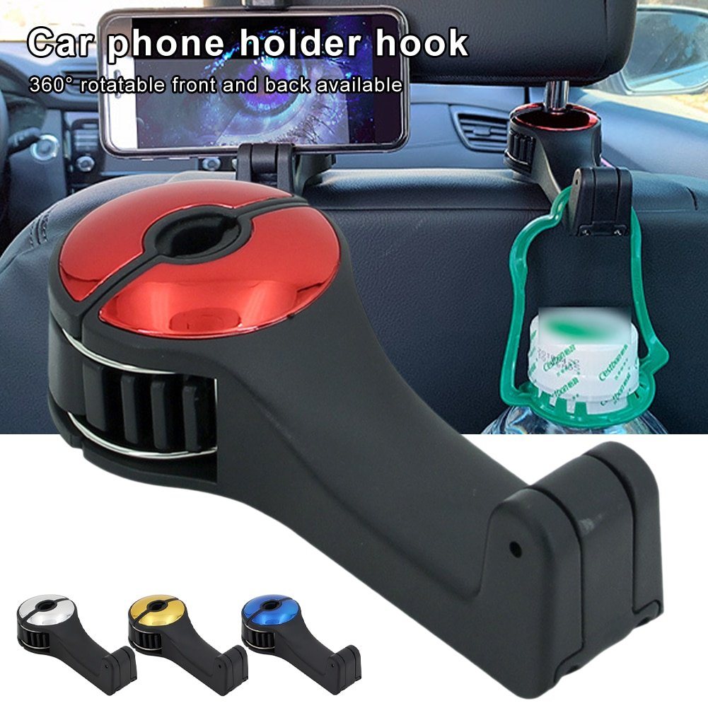 Gancho para reposacabezas de coche, soporte para teléfono, colgador para coche para A4 B6, gancho de almacenamiento para respaldo de asiento, soporte para teléfono, clip de sujeción para automóvil