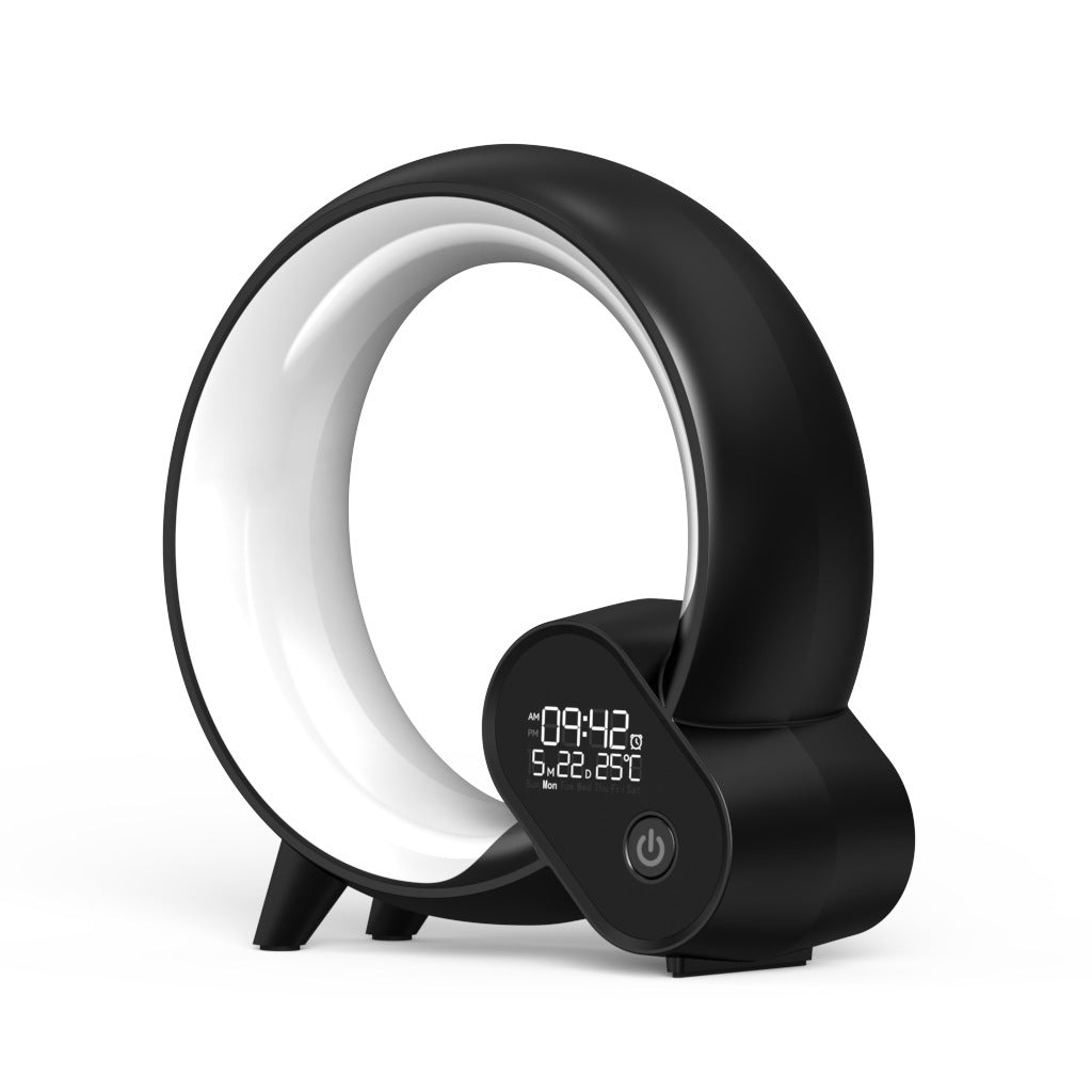 Reloj despertador digital con pantalla analógica y luz de amanecer Creative Q Light, audio Bluetooth, despertador inteligente con luz ambiental colorida Q.