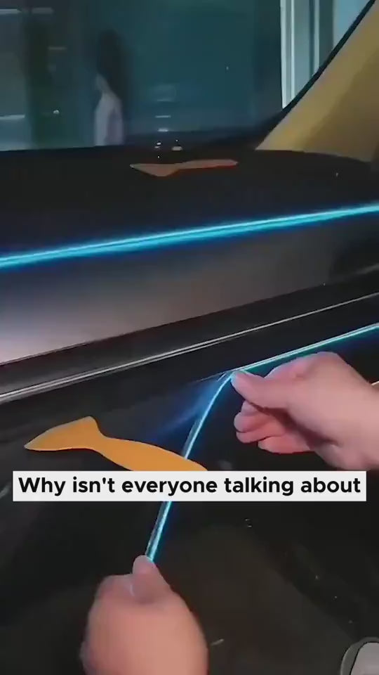 Luces LED ambientales para el interior del coche, panel LED USB para el salpicadero con ambiente, luces de neón flexibles con unidad USB