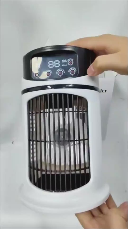 Aire acondicionado portátil USB Mini aire acondicionado Ventilador enfriador de aire Ventilador de refrigeración por agua Aire acondicionado enfriador de aire para el hogar y la oficina