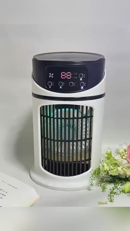 Aire acondicionado portátil USB Mini aire acondicionado Ventilador enfriador de aire Ventilador de refrigeración por agua Aire acondicionado enfriador de aire para el hogar y la oficina